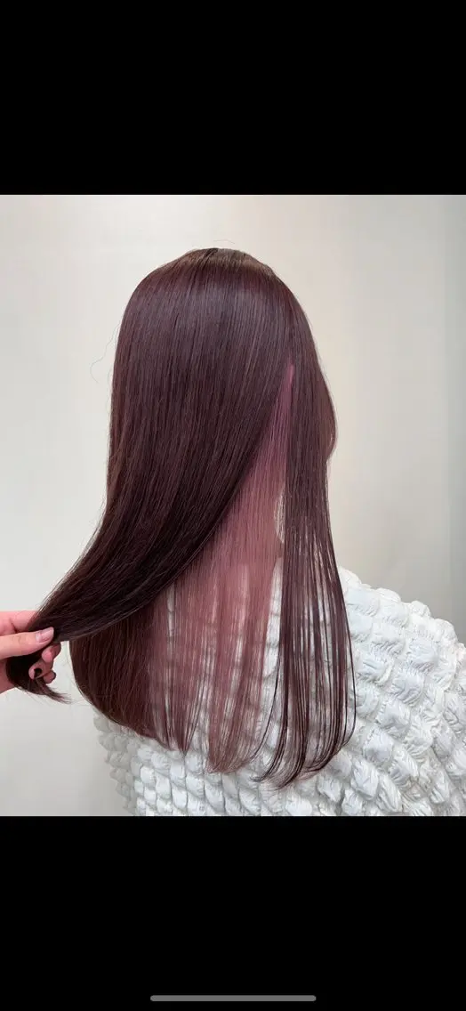 セミロング カラー 熊本市東区 /Ririkaのヘアスタイル
