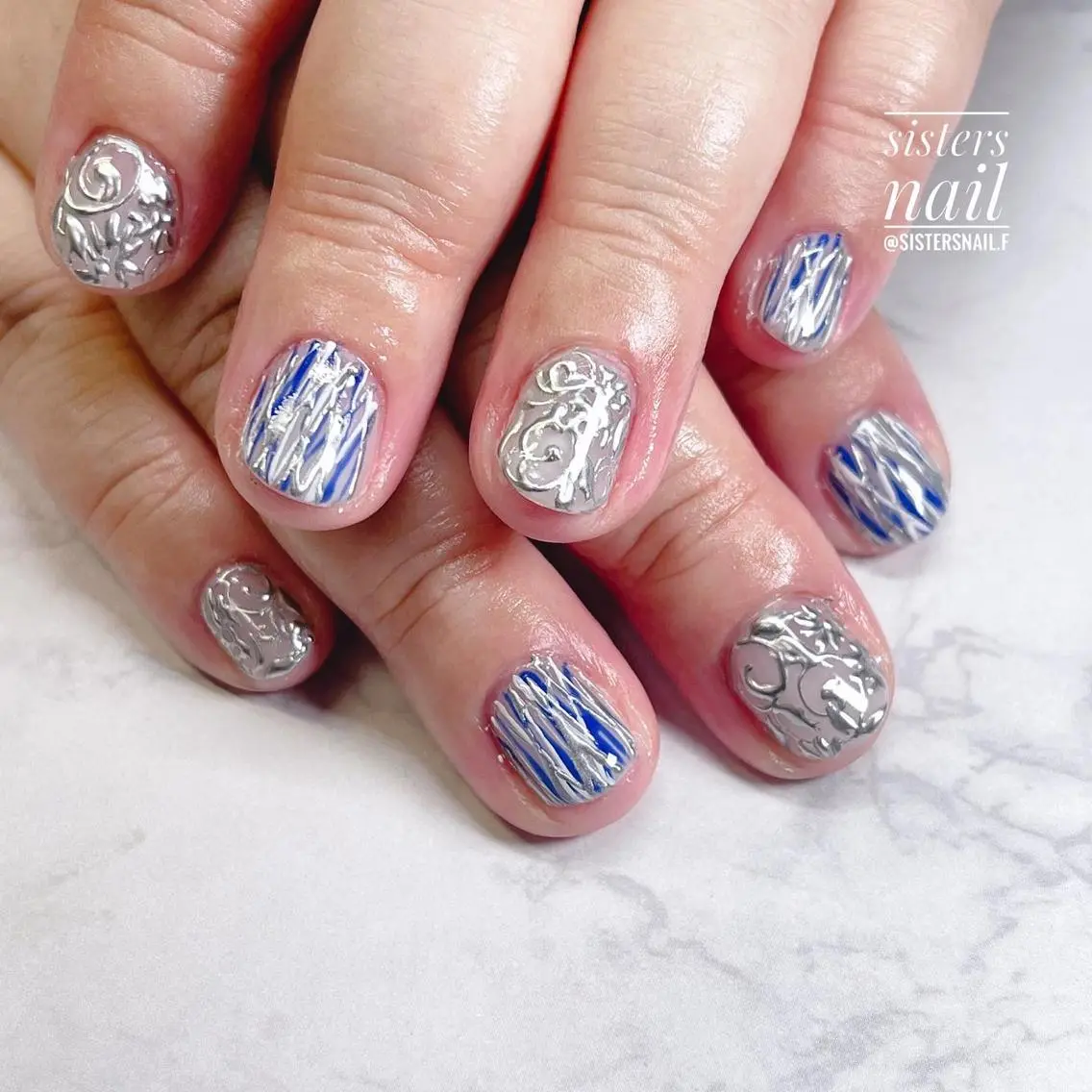 ネイル アートネイル フラワーネイル ジェルネイル ニュアンスネイル 夏ネイル sisters nail.fのネイルデザイン