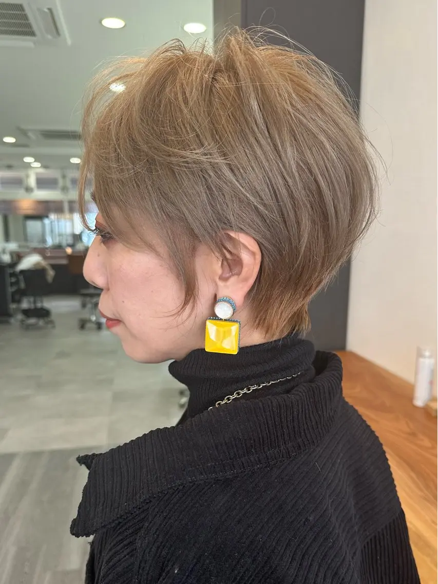 ショート 福本 可奈子のヘアスタイル