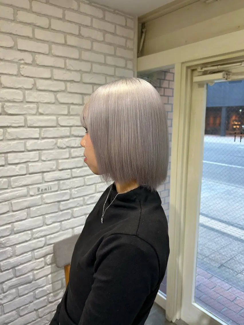 ミディアム ヘアカラー ︎☀️はるき︎︎☁️ ショートモデル募集のヘアスタイル
