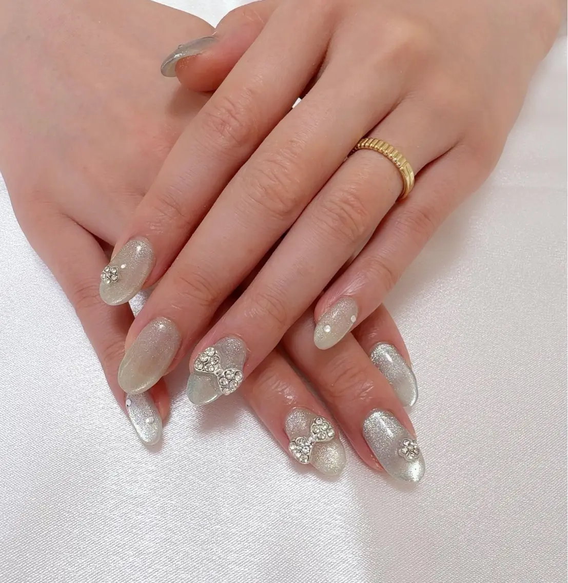 ネイル キラキラネイル マグネットネイル nail lumièreのネイルデザイン