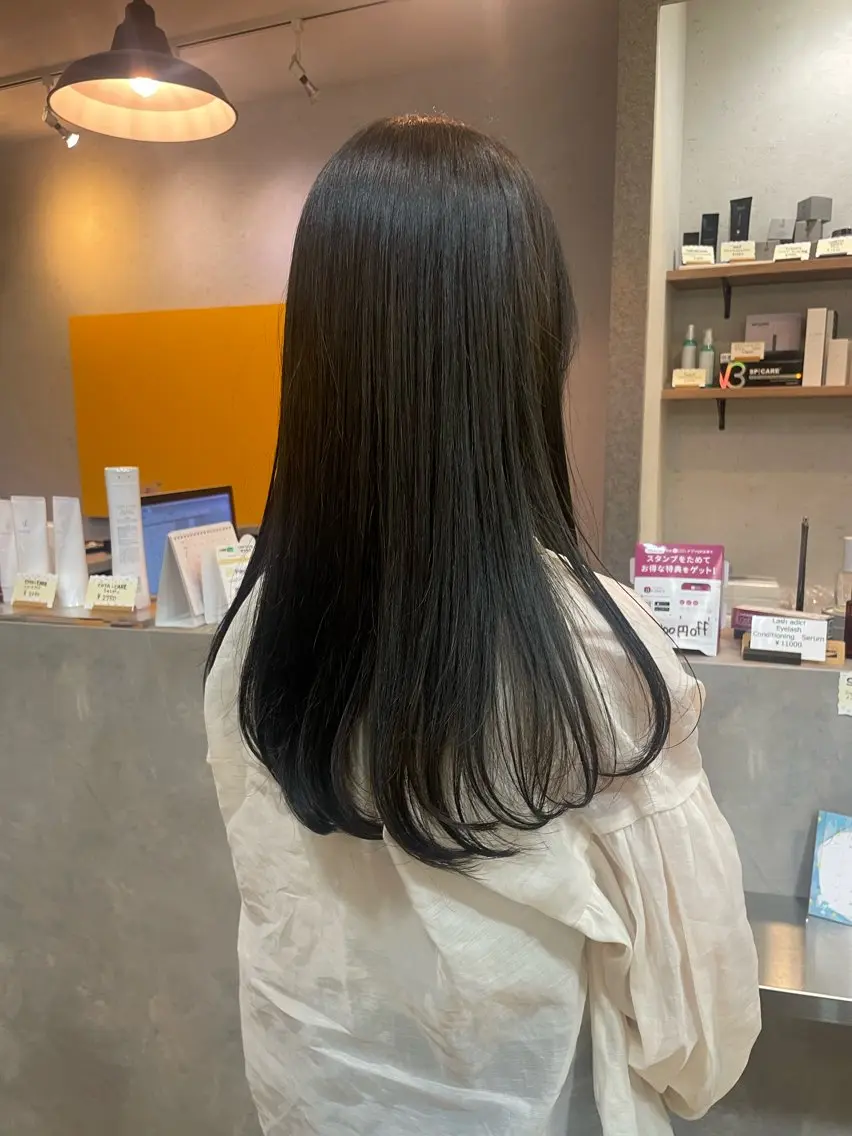 ロング カラー オリーブカラー 髪質改善/Bloss om🌷高橋沙衣のヘアスタイル