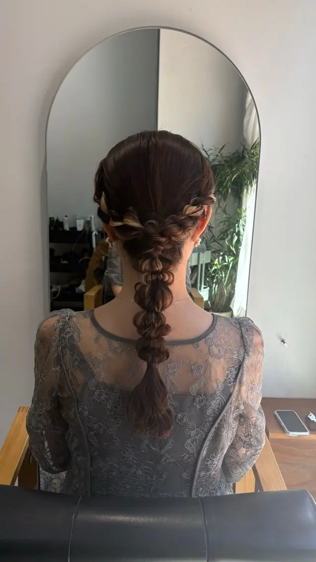 ヘアアレンジ Le'a  谷町🌱 ツボタホノカのヘアスタイル