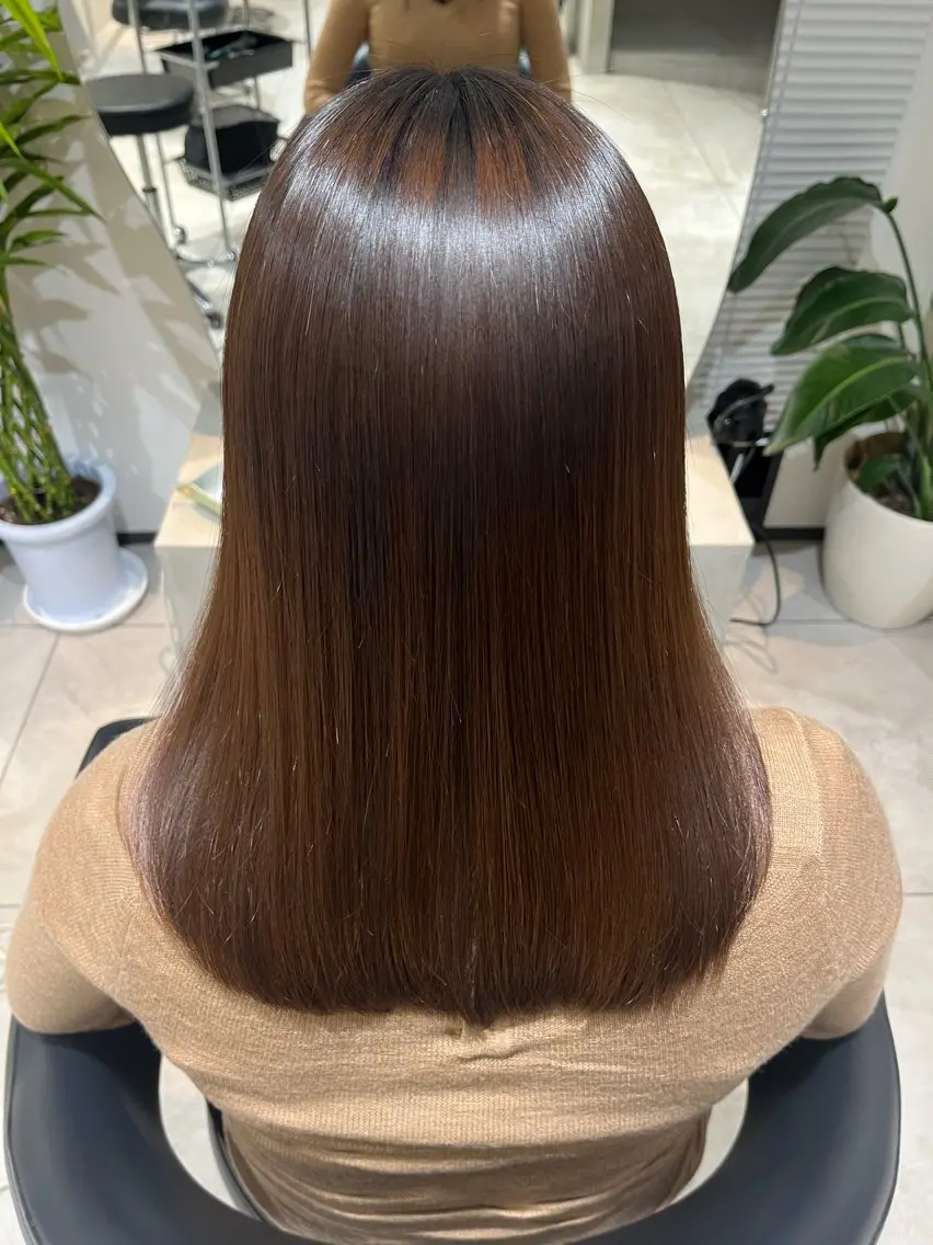 ミディアム パーマ 縮毛矯正 🫧美髪縮毛矯正🫧 Haruのヘアスタイル