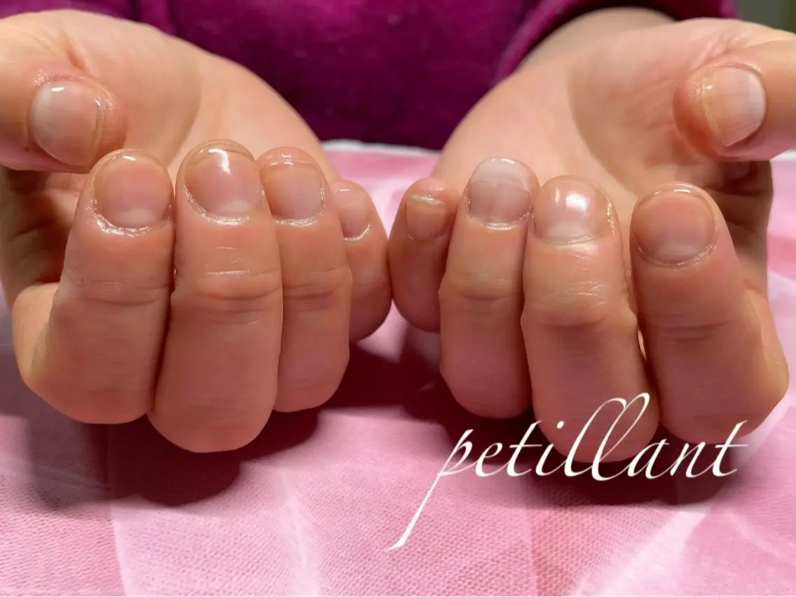 ネイル クリアネイル ジェルネイル nail salon petillantのネイルデザイン