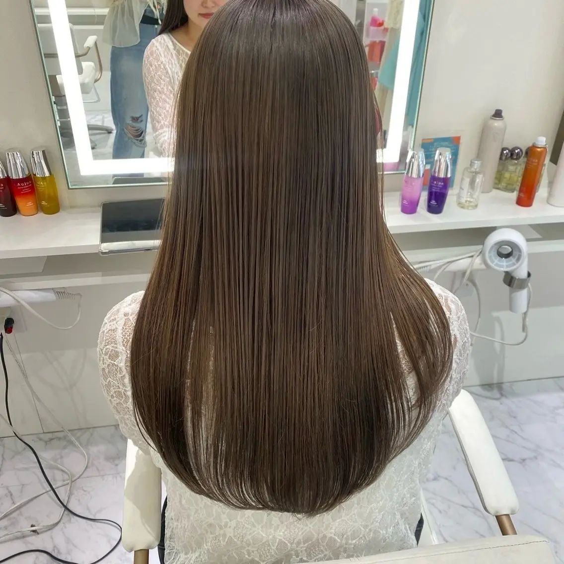 ロング カラー Parve Mix 森 美遥🩶のヘアスタイル