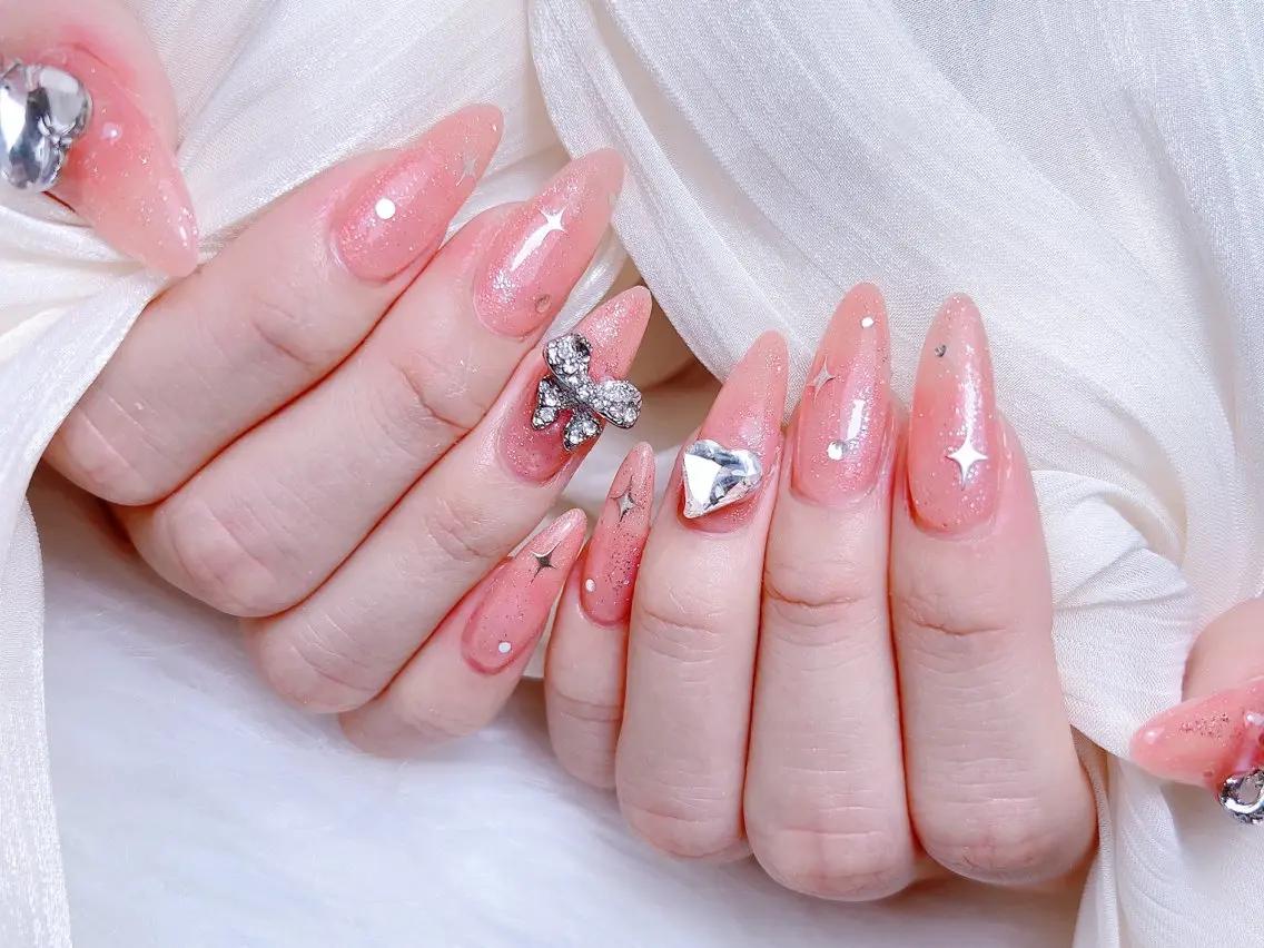 ネイル ハンドネイル M 🌷Nail 長さだし専門店のネイルデザイン