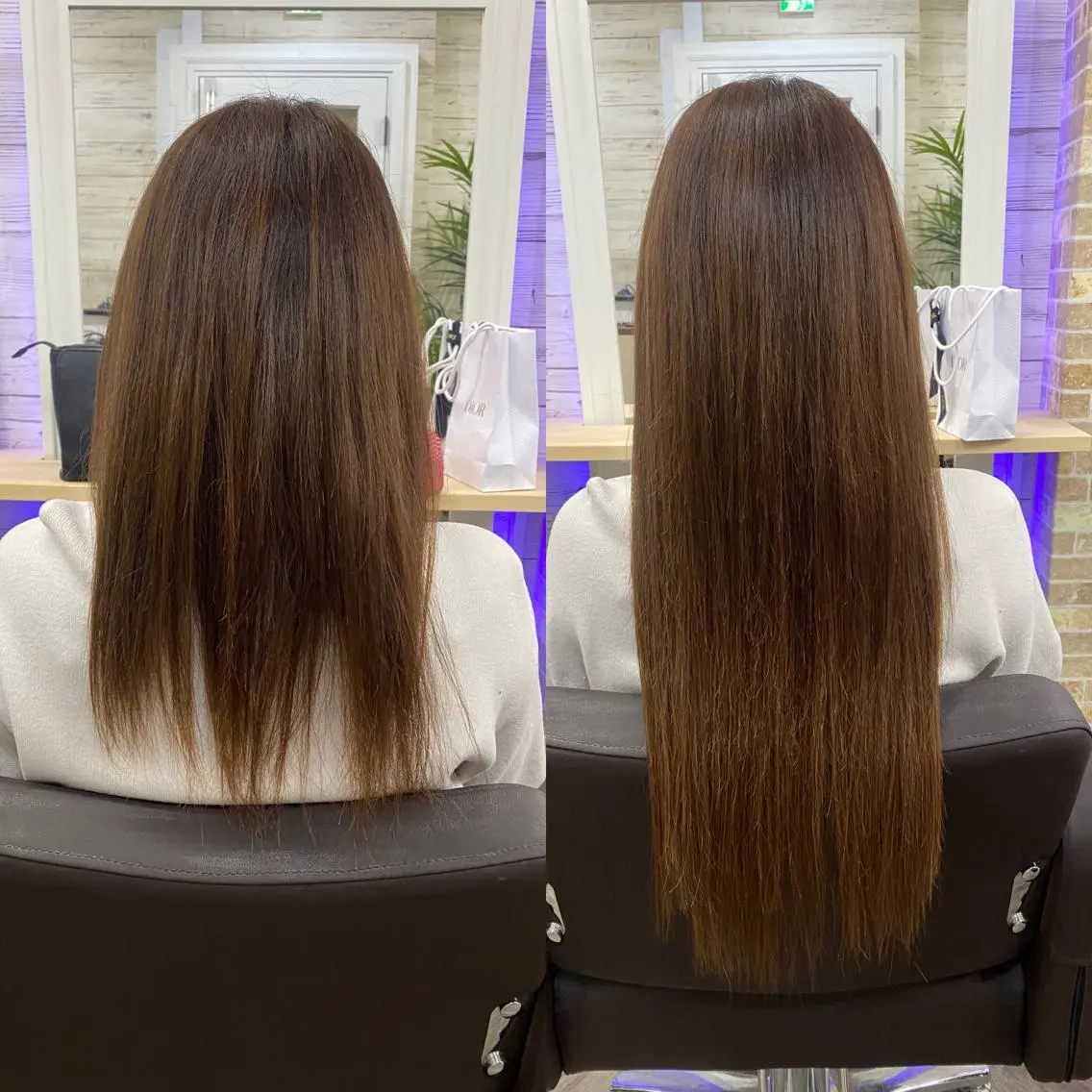 ロング カラー ヘアアレンジ アイブロウ ショートボブ 編み込みエクステ シールエクステ バレイヤージュ ベージュカラー LAVENDIA 初音のヘアスタイル