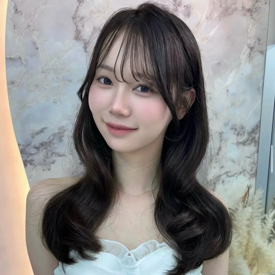 ロング カラー ブラウンカラー ヘアカラー トリートメント 韓国/池袋ワンカラー 🩶kaede🩶のヘアスタイル