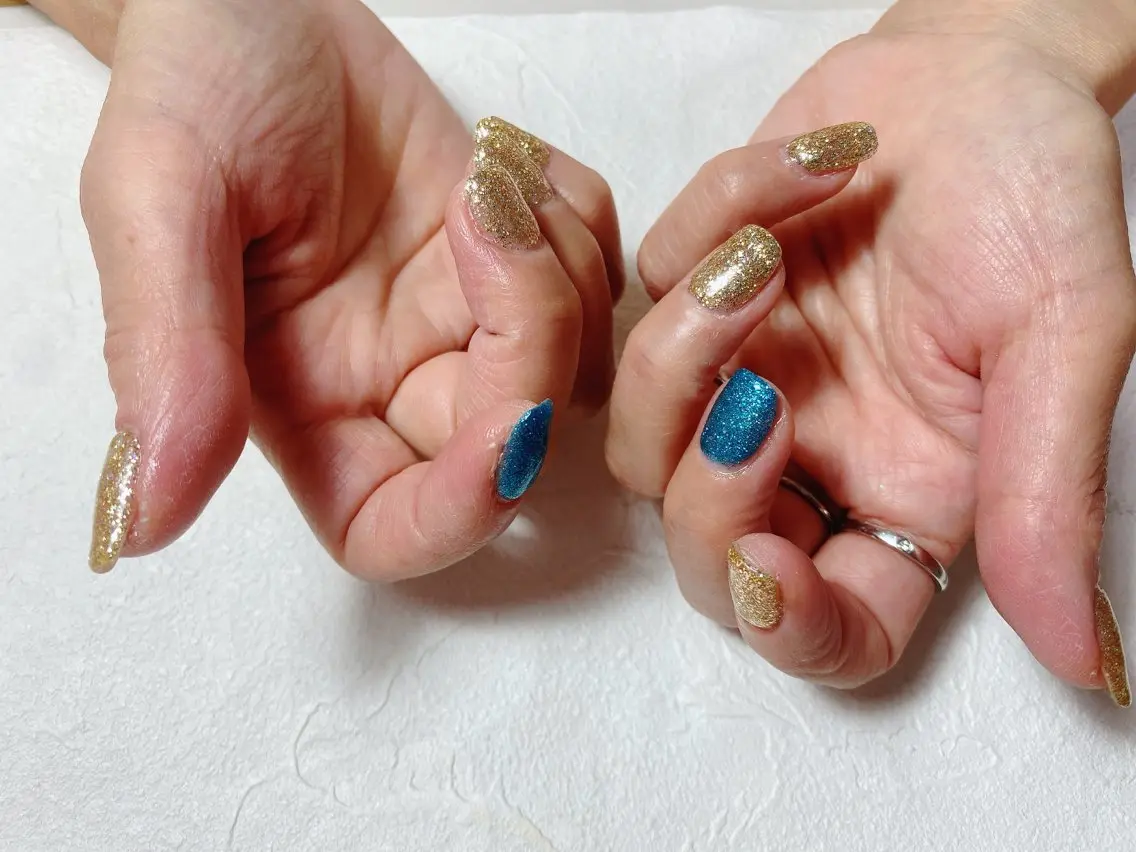 ネイル オーロラネイル フットネイル フレンチネイル ジェルネイル 韓国ネイル mogunail &blowのネイルデザイン