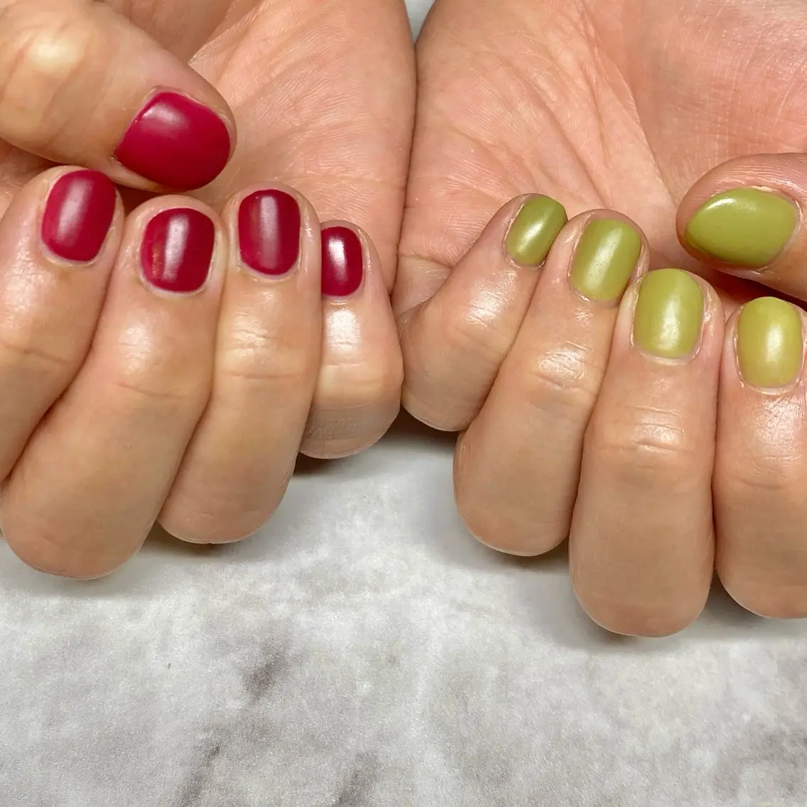 ネイル マットネイル ワンカラーネイル ハンドネイル Loca.nails Kasumiのネイルデザイン