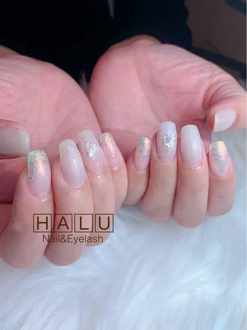 ネイル キラキラネイル HALU ハルのネイルデザイン