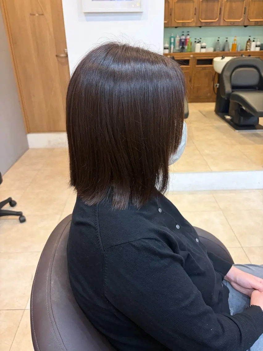 ミディアム カラー おとは 透明感ツヤカラー🧸のヘアスタイル