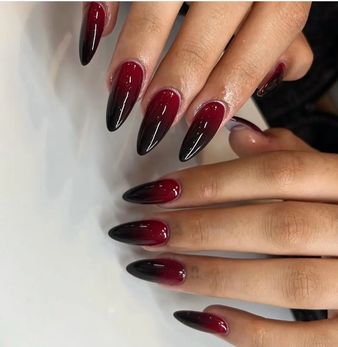 ネイル フレンチネイル ジェルネイル 韓国ネイル マグネットネイル マグネットフレンチ akina nailsのネイルデザイン