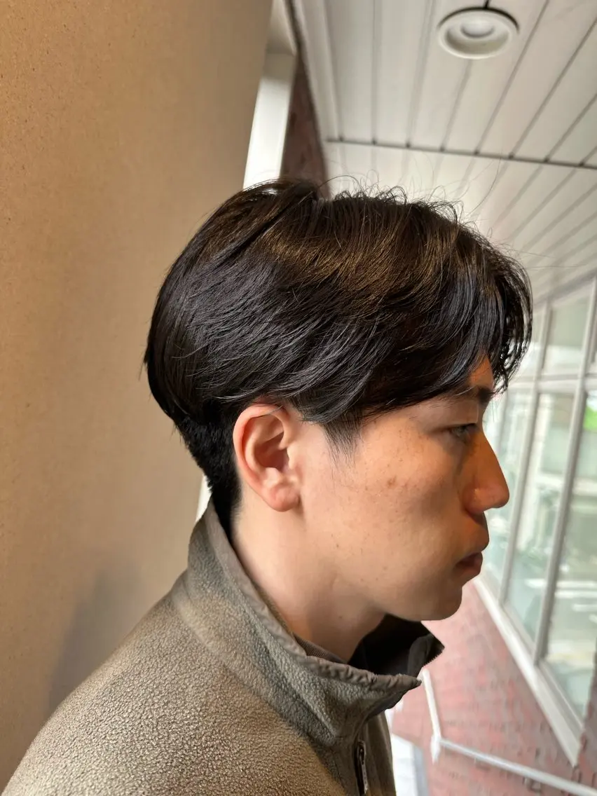 パーマ メンズ 市川メンズパーマ/ 透明感カラーKaiのヘアスタイル