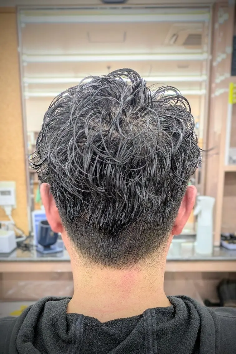 ショート パーマ 理容プラージュ燕三条 福井のヘアスタイル