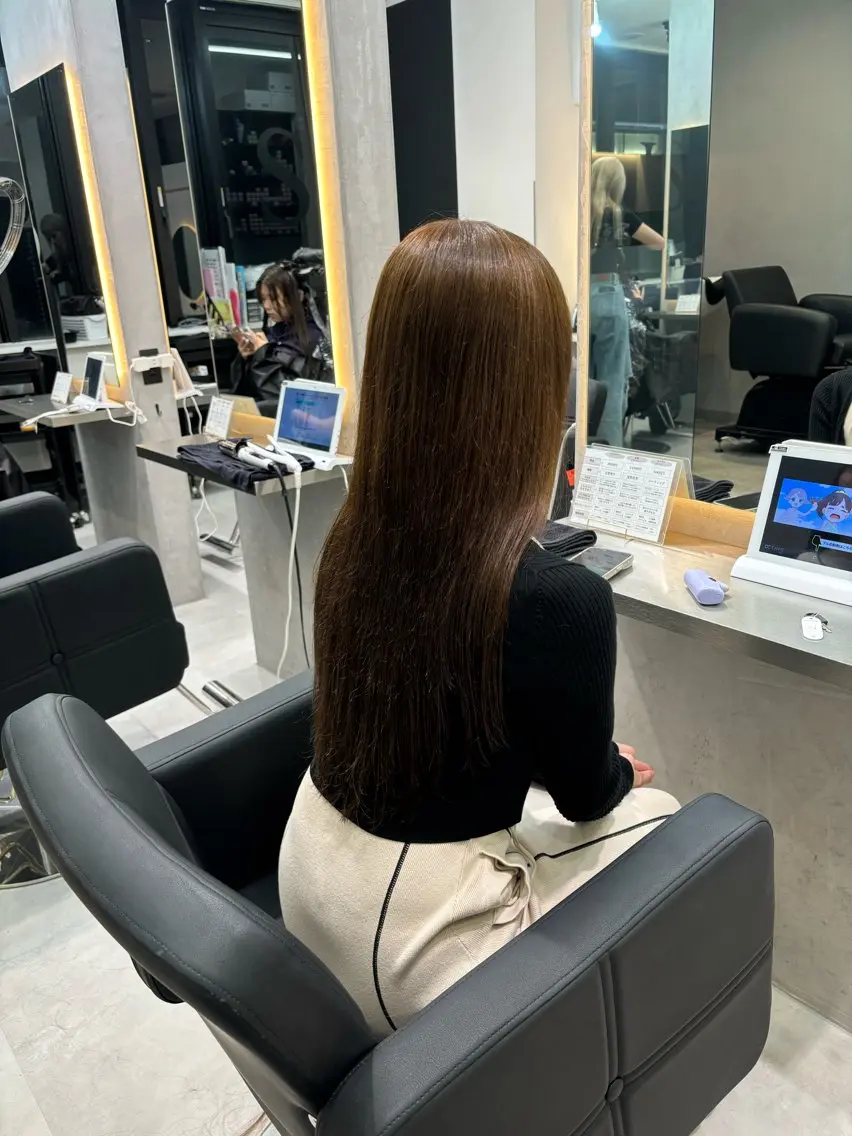 ロング カラー シールエクステ エクステ 谷村 龍之輔のヘアスタイル