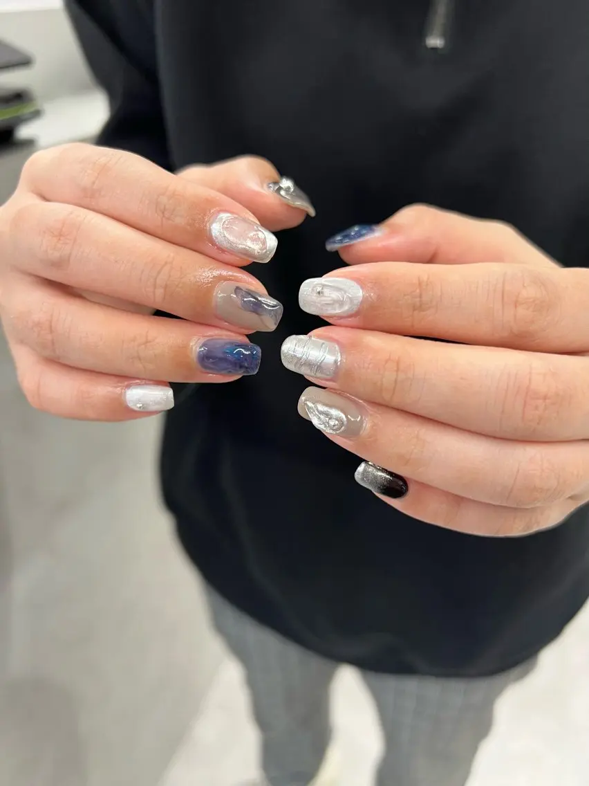 ネイル ジェルネイル 韓国ネイル ニュアンスネイル パラジェル シンプルネイル Bana_ Nailのネイルデザイン
