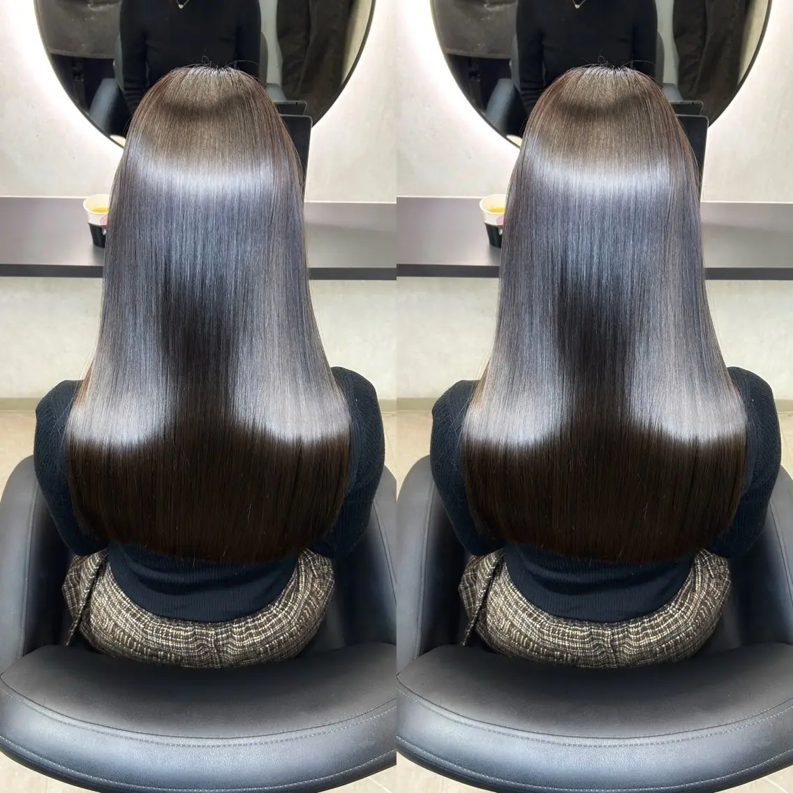ロング カラー 髪質改善 韓国風ヘア ロング 縮毛矯正 カット ヘアカラー トリートメント 新宿/美髪矯正 髪質改善/韓国風山本のヘアスタイル