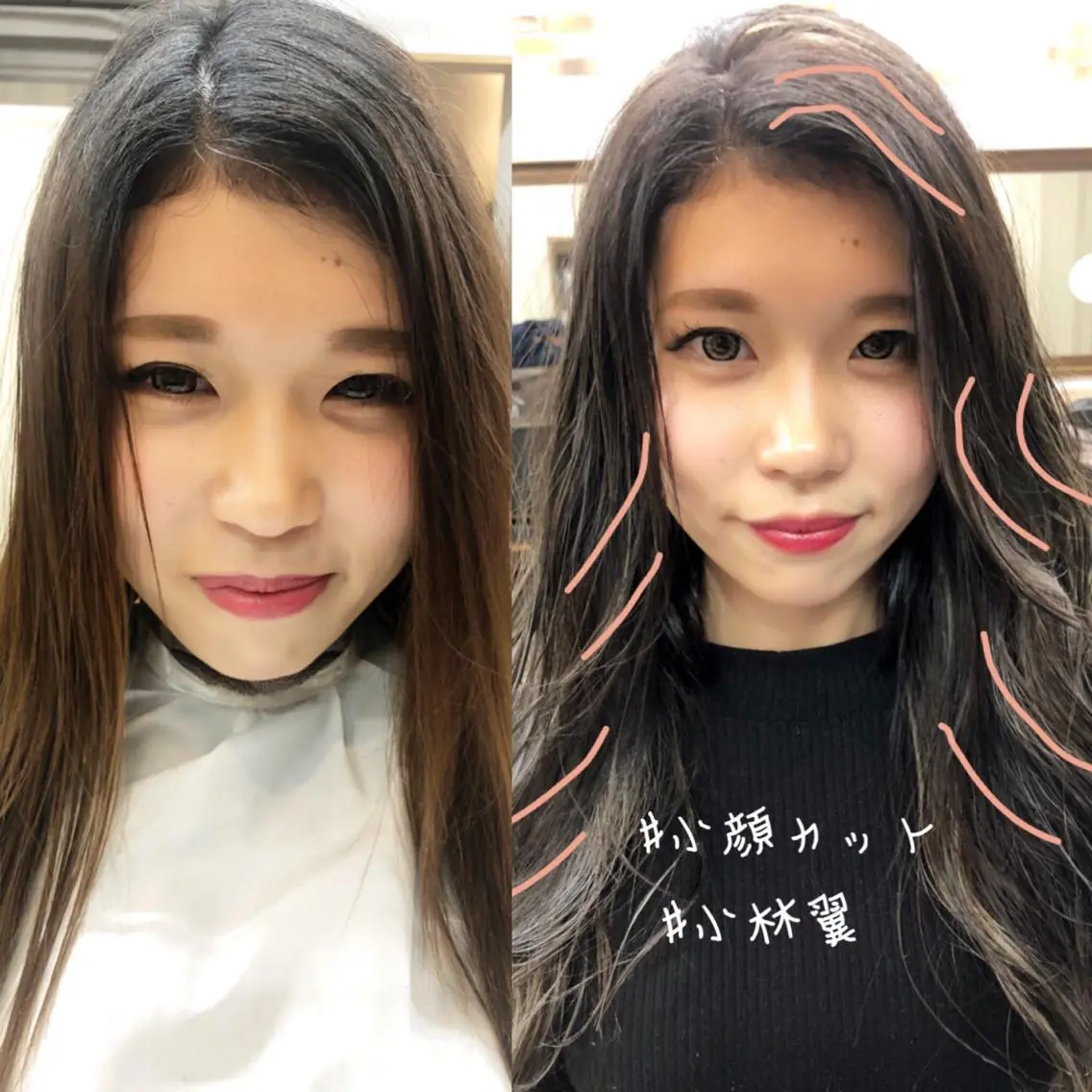 セミロング カラー アッシュ シルバー シルバーアッシュ カット ヘアカラー トリートメント ヘアセット 360°キレイな ショートカットのヘアスタイル