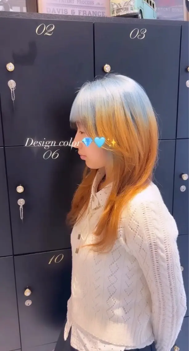 ミディアム ハイトーンカラー✨️ 艶カラー特化Amiのヘアスタイル