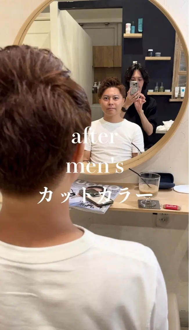 ショート カラー メンズ ヘアカラー メンズ指名多数!! 田島史也のヘアスタイル