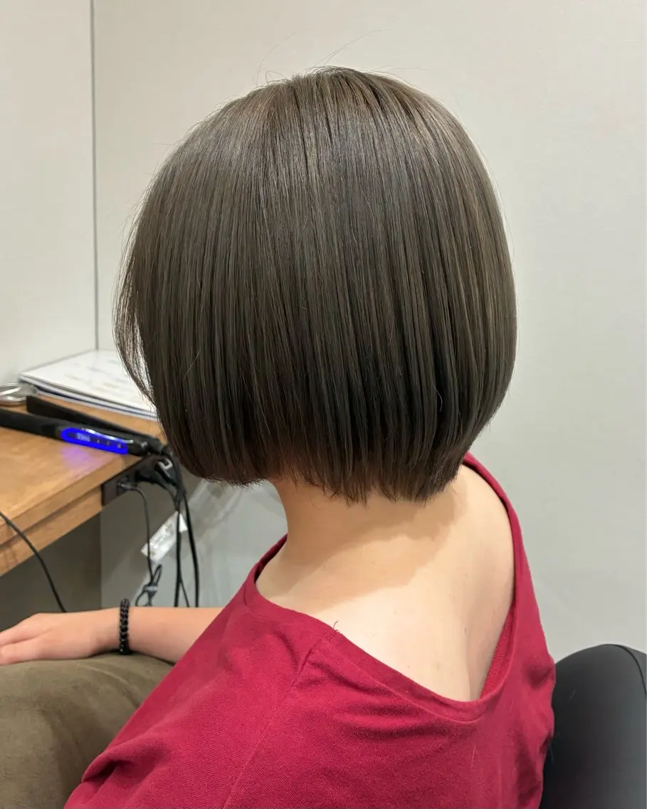 ショート ヘアカラー トリートメント 柴田真衣 /ナチュラル/半個室のヘアスタイル