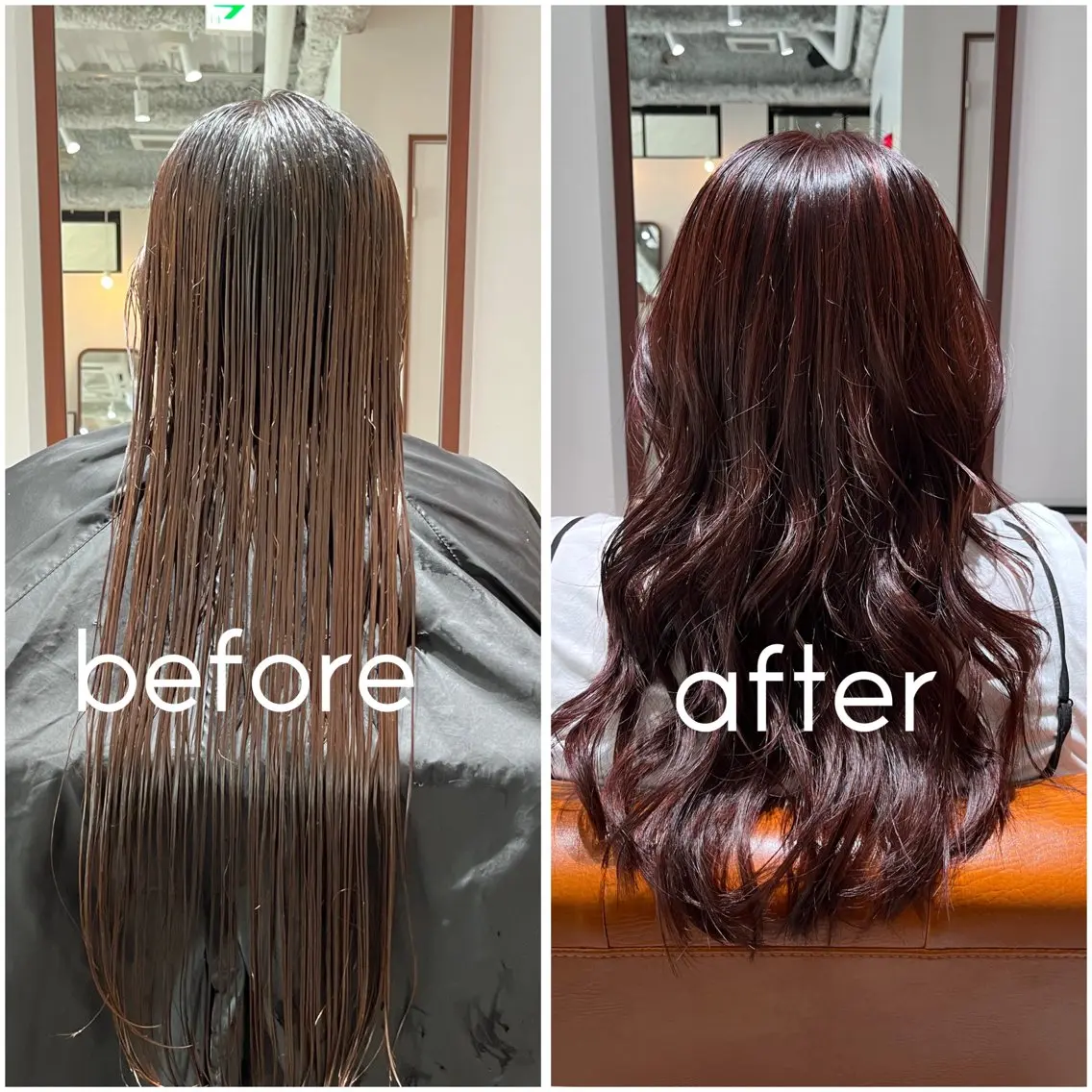 セミロング カラー ヘアアレンジ カット ヘアカラー 💠urara opus💠🩵のヘアスタイル