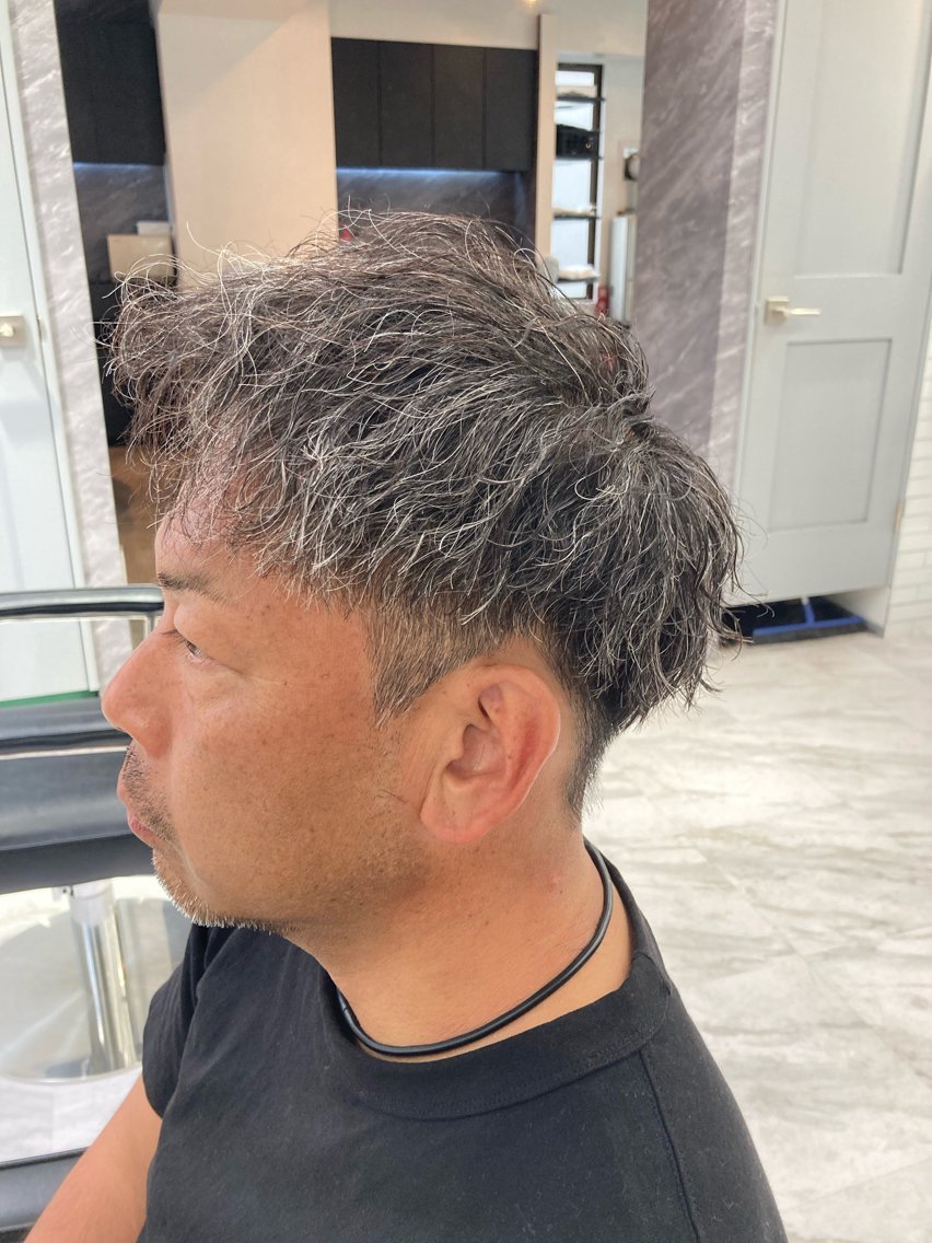 ショート パーマ メンズ カット パーマ 🔥メンズ特化🔥 坂下遥翔のヘアスタイル