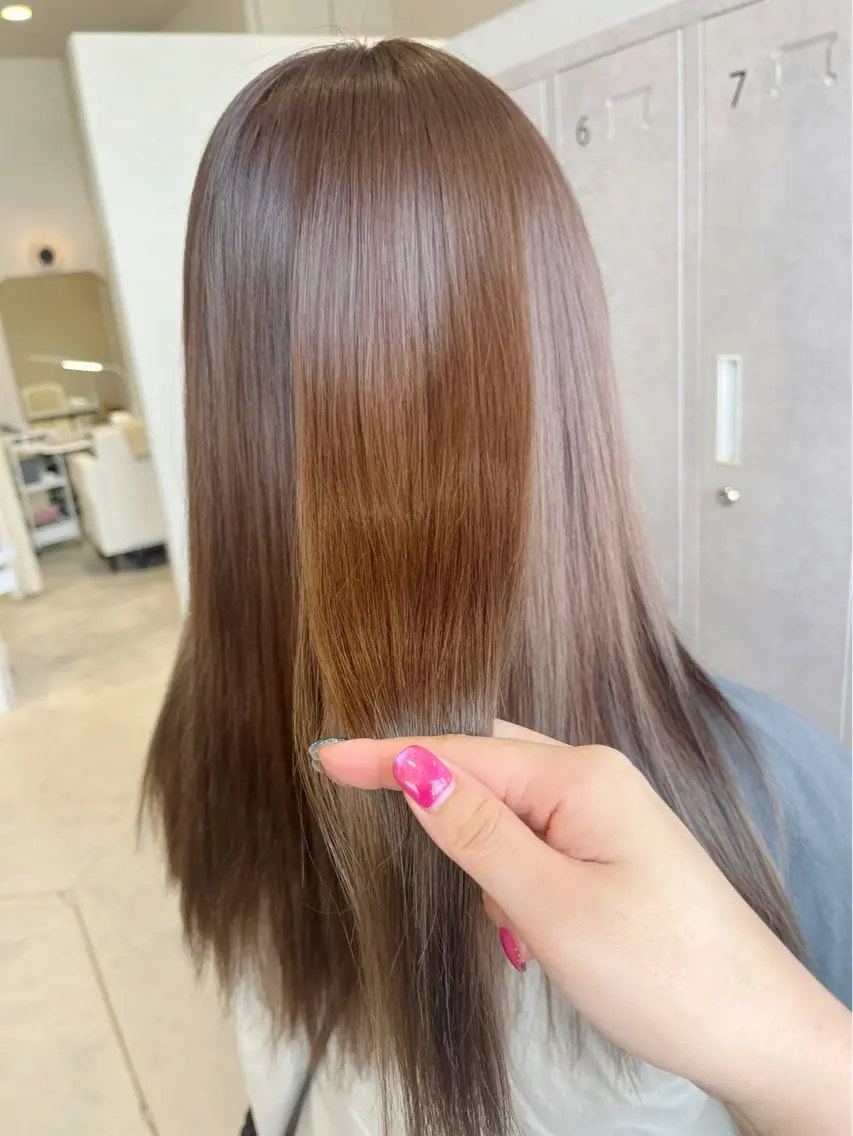 カラー ヘアカラー トリートメント 福島 果音のヘアスタイル