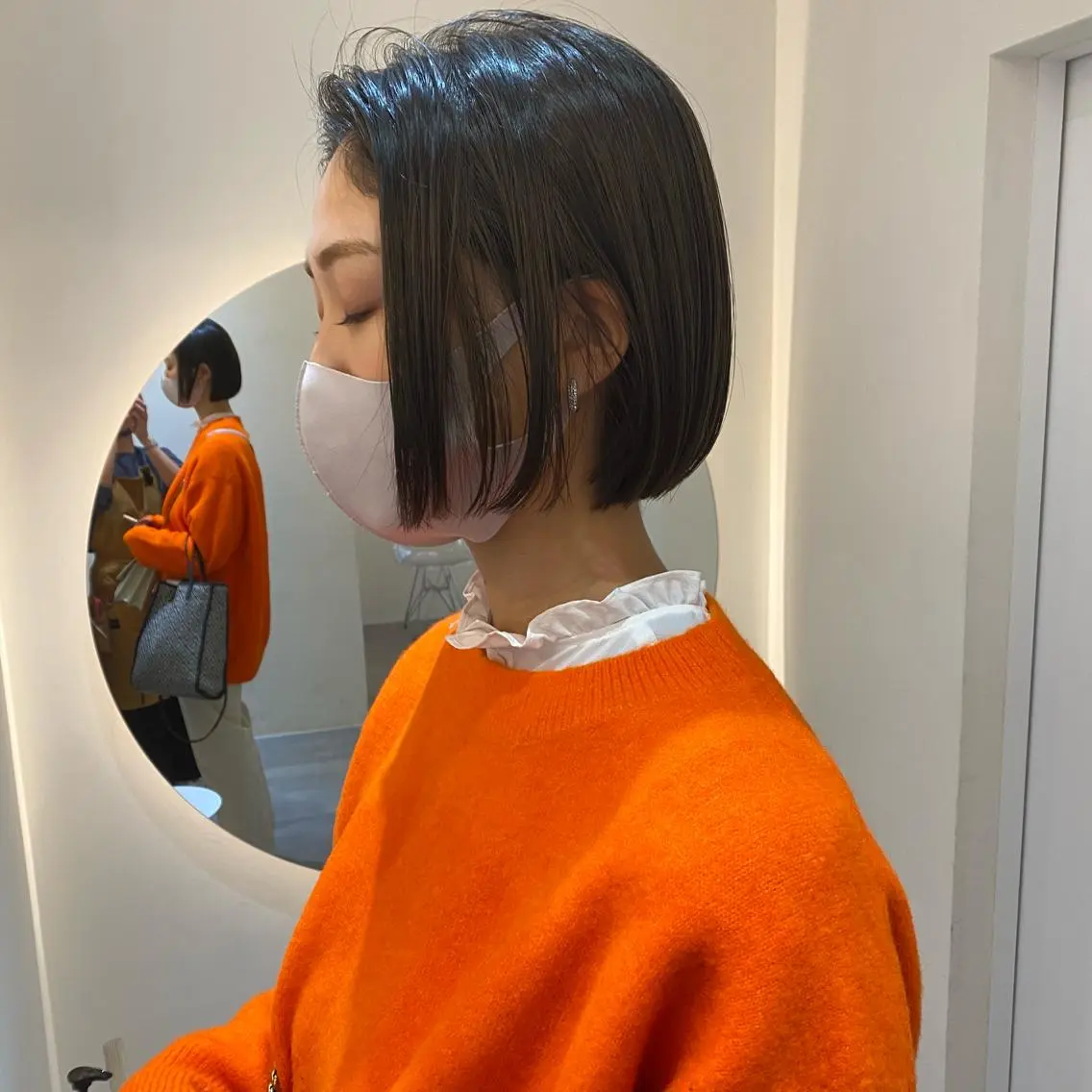 ショート ボブ 透け感たっぷり柔らか 梨花子🌼のヘアスタイル