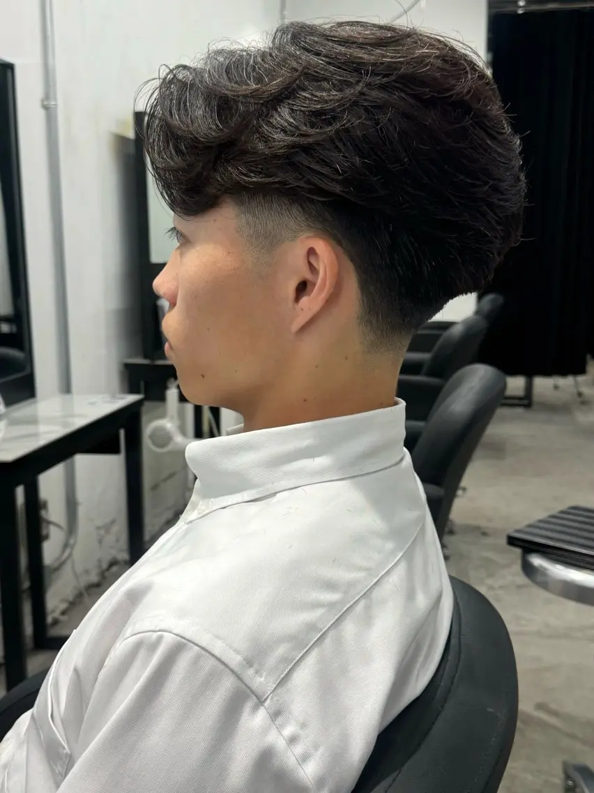 ショート パーマ メンズ カット パーマ トリートメント ヘアセット Pia/KIRIA /福岡美容室のヘアスタイル