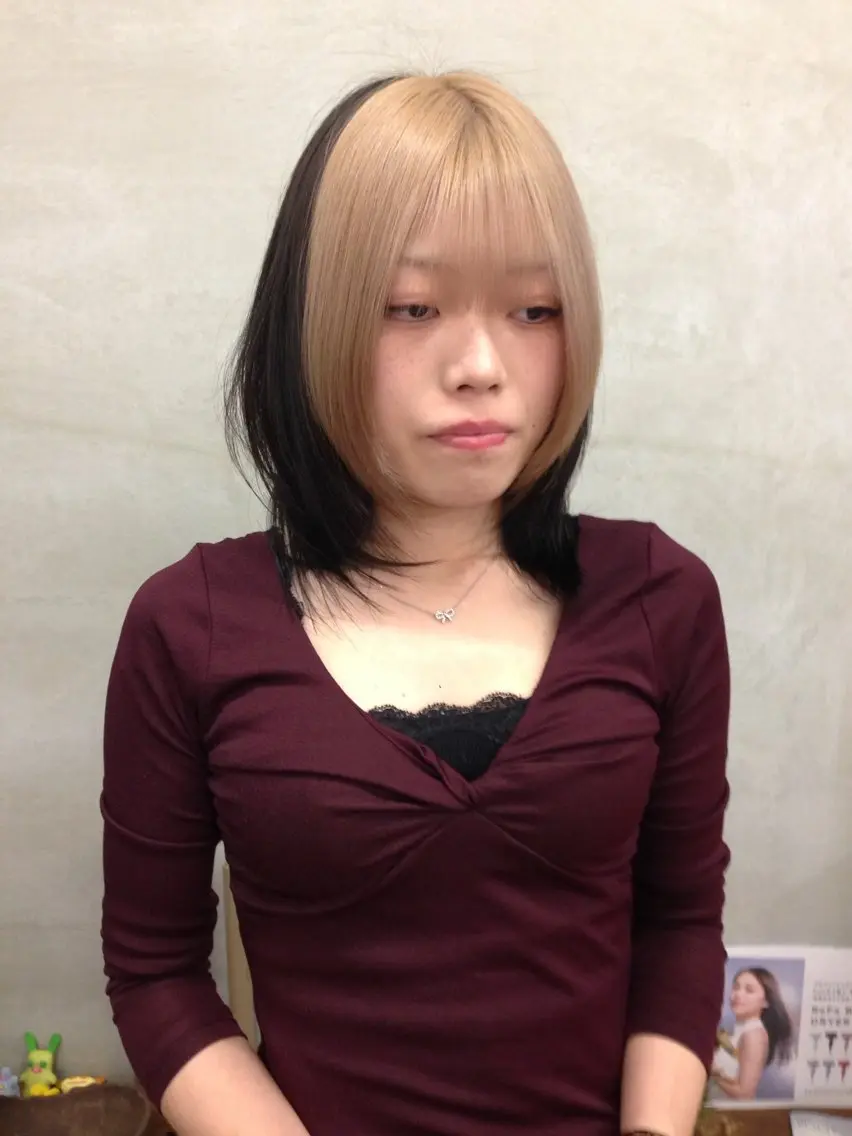 セミロング 顔周りカット ⟡nalu.⟡ そうだいのヘアスタイル