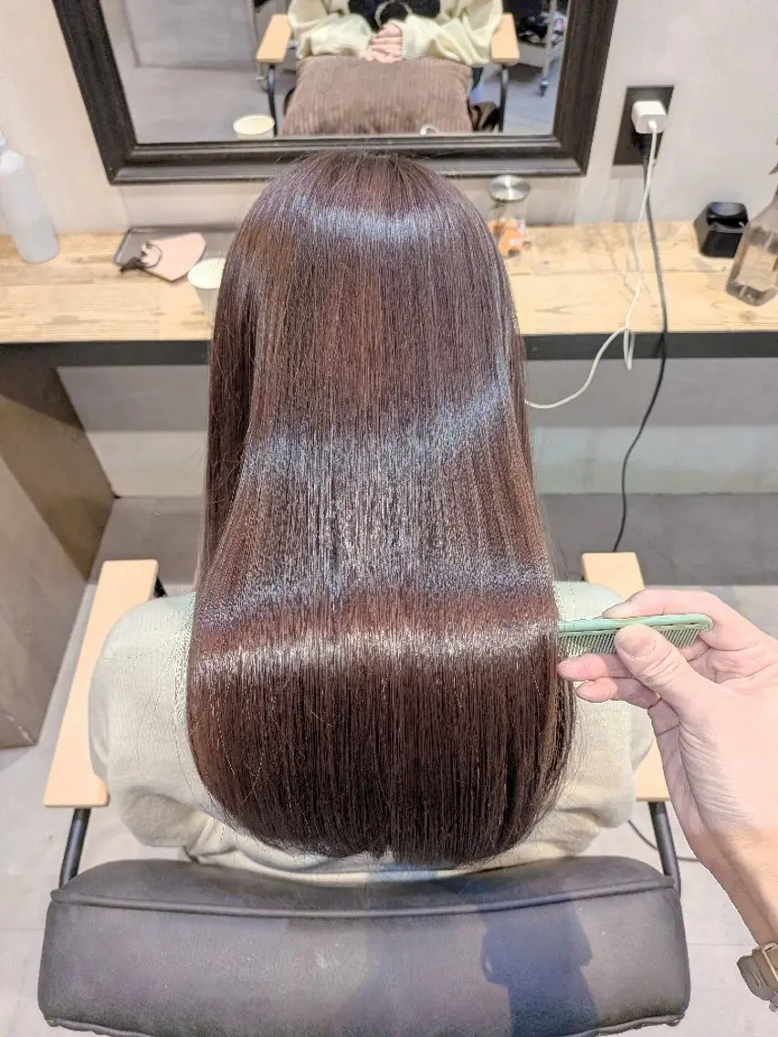 カラー ロング 星野 美由/メンズカットのヘアスタイル