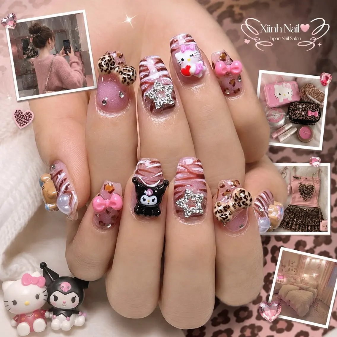 ネイル チークネイル 桜ネイル 長さ出し フラワーネイル フットネイル ハンドネイル XIINH NAIL SALONのネイルデザイン
