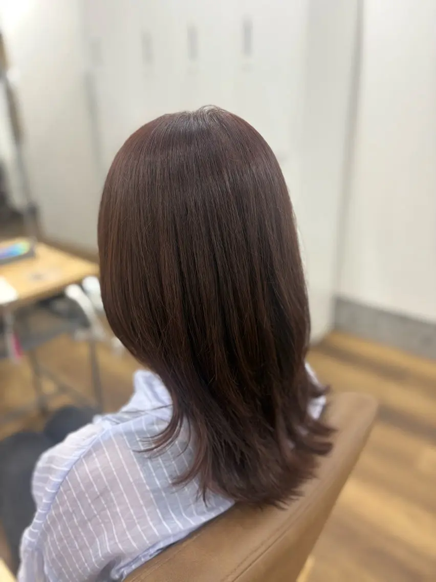 セミロング カラー カット ヘアカラー Sakura-YUC CA-モデル様募集中のヘアスタイル