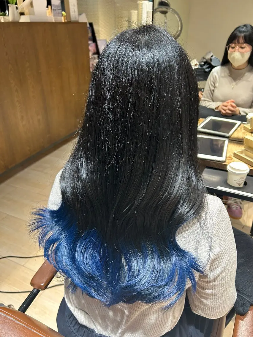 ロング カット ヘアカラー トリートメント 🎀大竹美侑／顔まわ りカット／レイヤーのヘアスタイル
