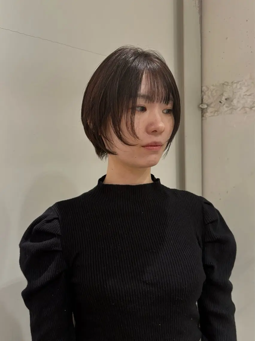 ショート カラー 透明感カラー ショートヘア 川合 慶輔のヘアスタイル