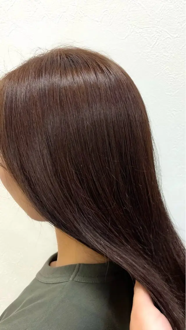 ロング カラー ブラウンカラー ヘアカラー 古賀 桜のヘアスタイル