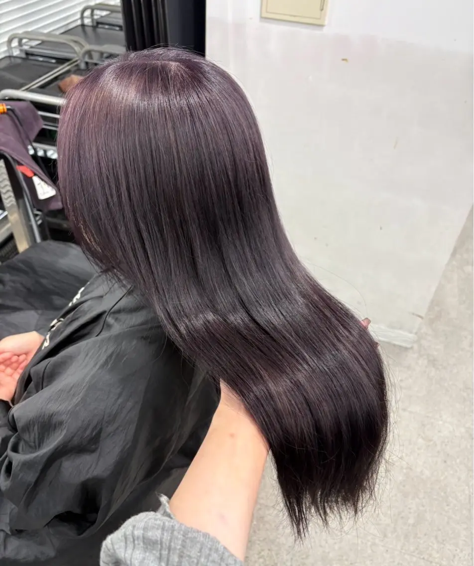 ロング ヘアカラー miku/ラベンダー 透明感カラー🪻❤︎のヘアスタイル