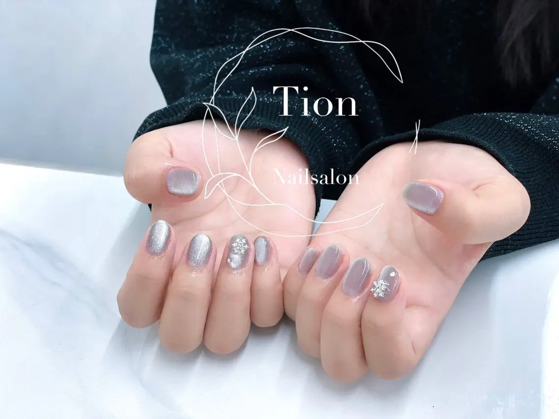 ネイル チークネイル 長さ出し フットネイル フレンチネイル ジェルネイル Nailsalon Tion武蔵小杉店のネイルデザイン