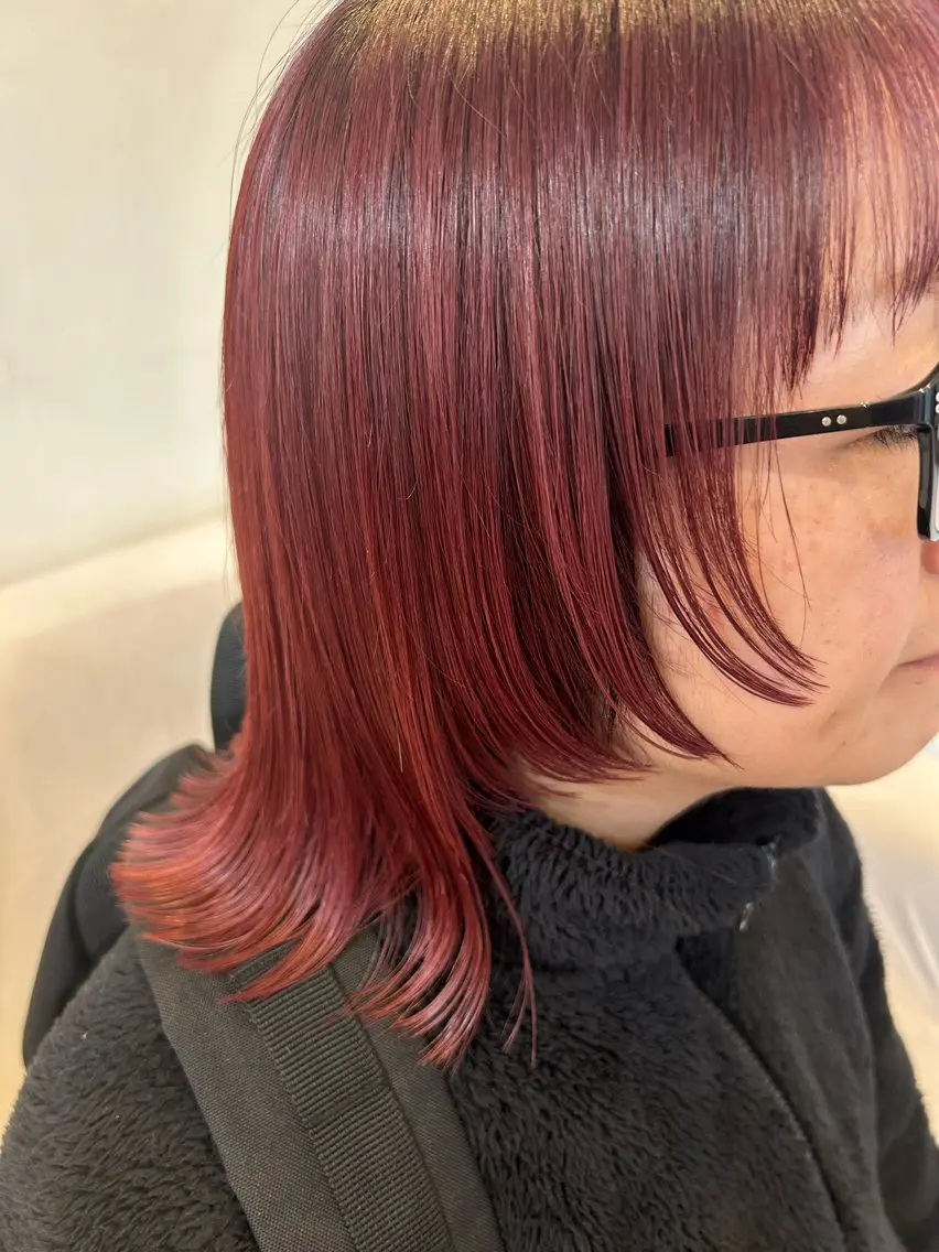 ミディアム ウルフカット ✂︎店長✂︎ ちさきのヘアスタイル