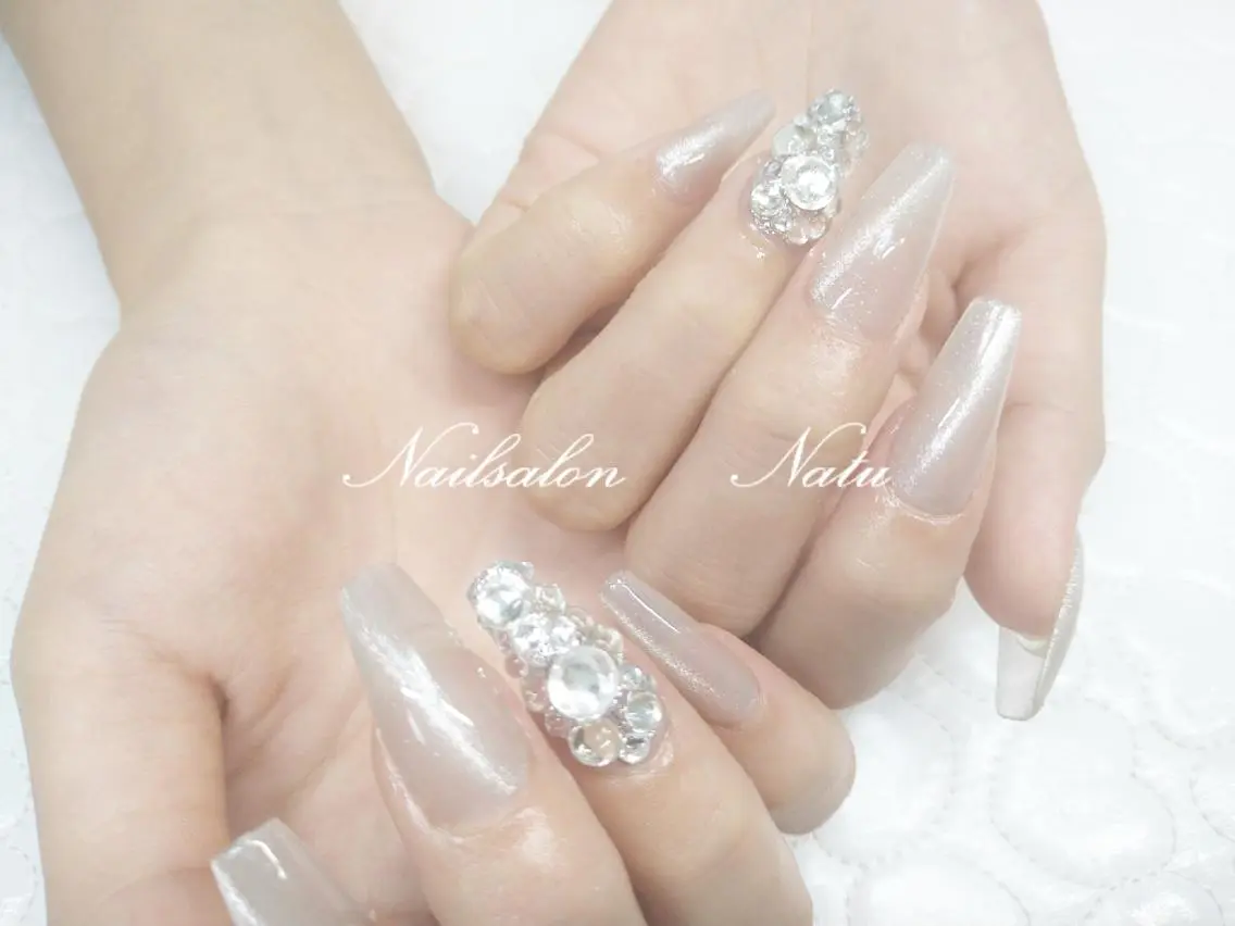 ネイル 長さ出し マグネットネイル nailsalon　 Natuのネイルデザイン