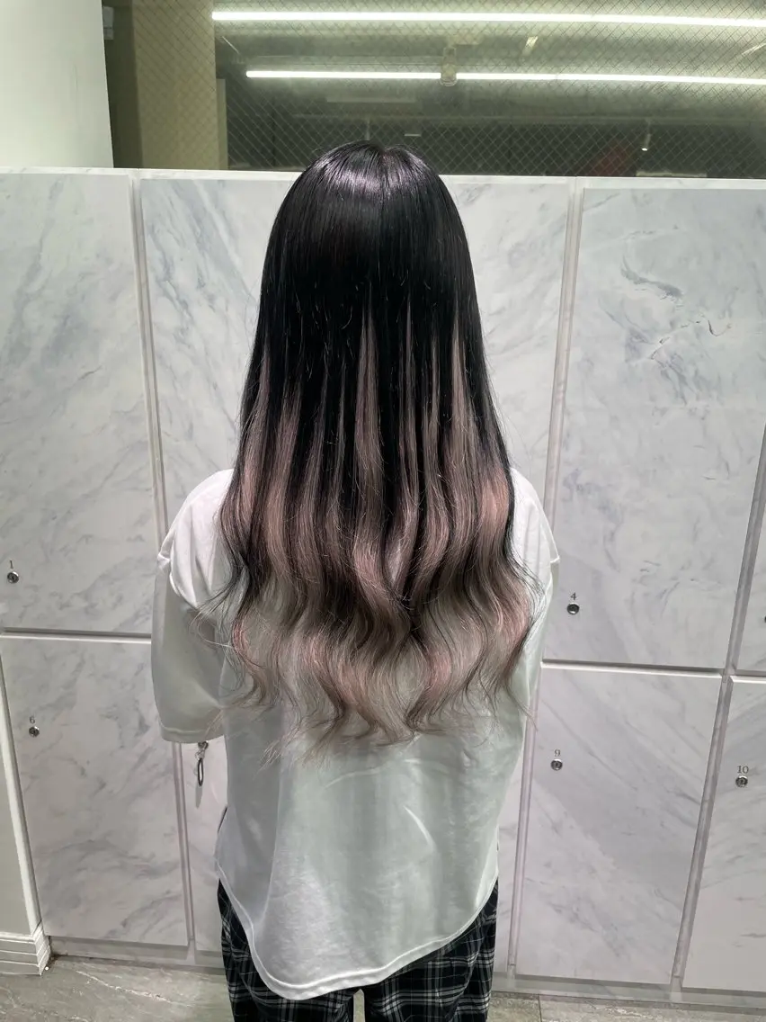 ロング カット ヘアカラー エクステ 🦋プルエクステ ARISA🦋のヘアスタイル