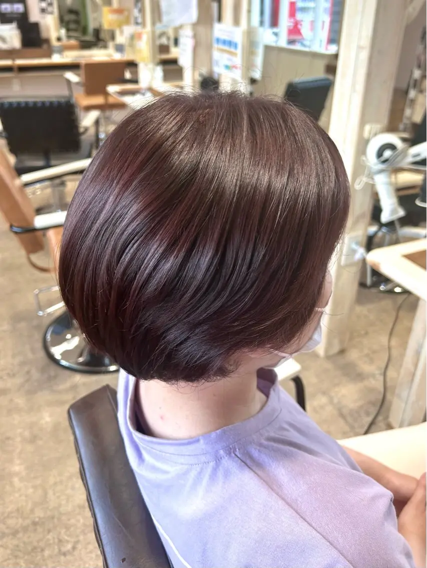 カラー 横山ダブルカラー ハイライト透明感カラのヘアスタイル