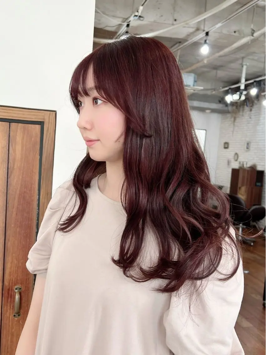 ロング 森﨑 雅のヘアスタイル
