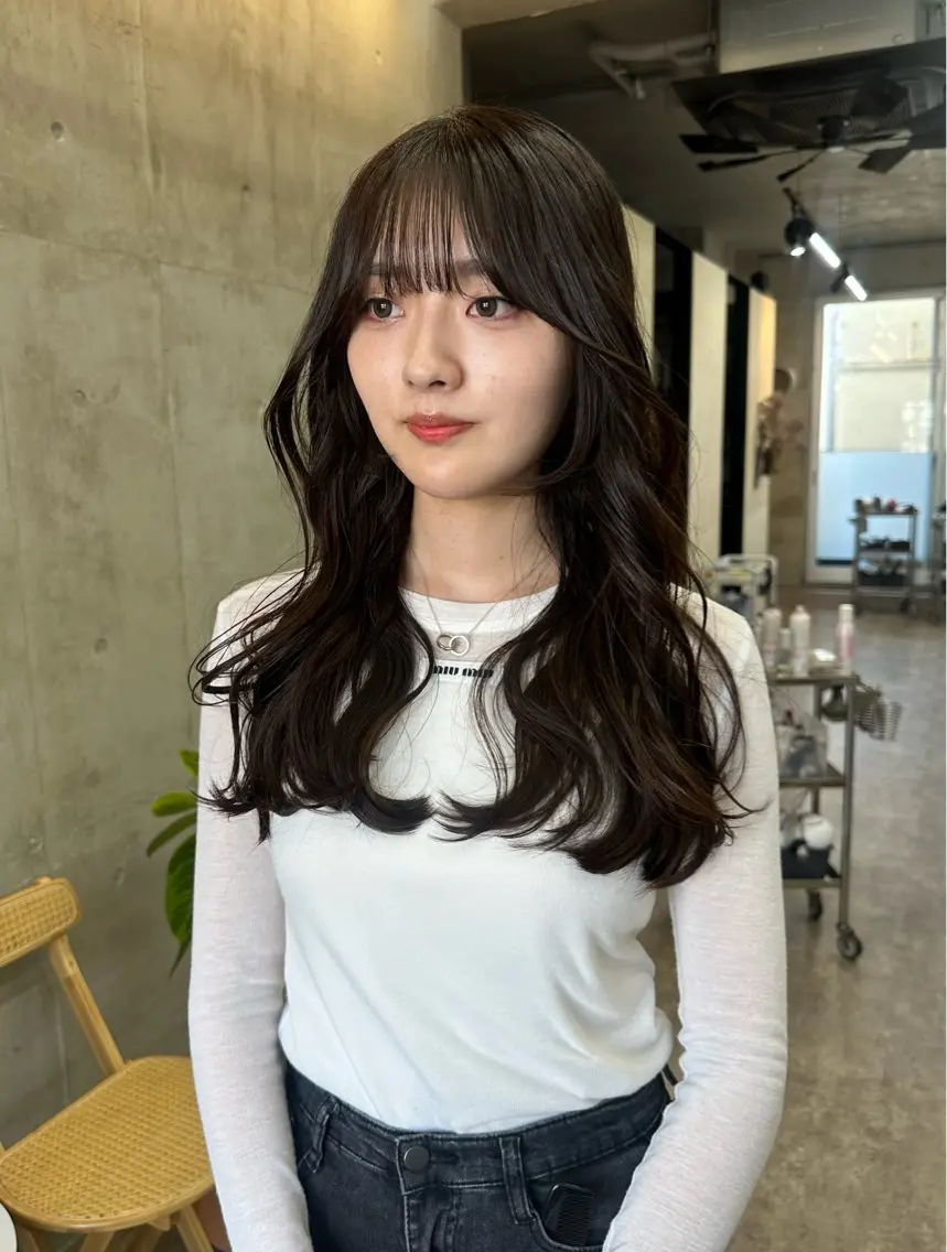 ロング カラー ヘアアレンジ ベージュカラー ブリーチ ブラウンカラー ケアブリーチ グレージュ カット カットモデル募集中 ／HARUKA🎀のヘアスタイル