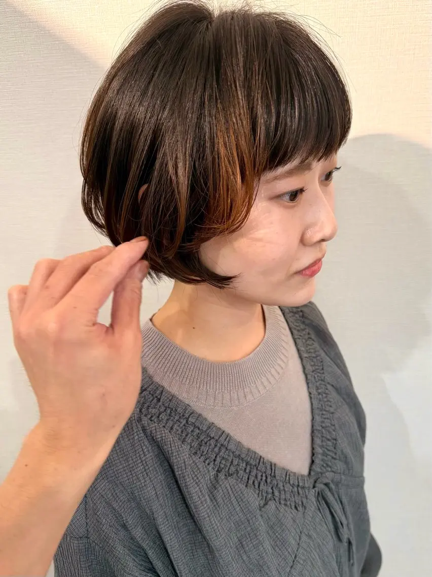 ショート カラー ショートボブ ボブ ショートヘア カット ヘアカラー トリートメント 田室 和幸のヘアスタイル