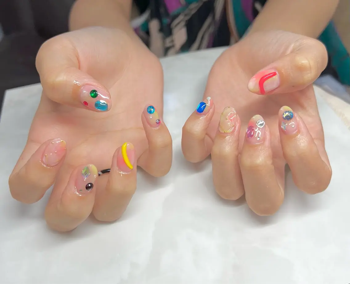 ネイル AISAフィル× ハードモチ最強のネイルデザイン
