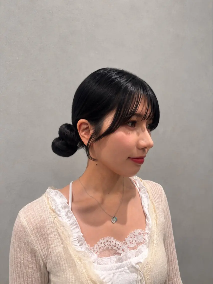 セミロング nanoha￤銀座￤ 推し活ヘアアレンジのヘアスタイル